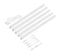 Parlat Luci LED sottopensile Rigel, 87,3 cm ciascuna, con interruttore, 1002lm ciascuna, bianco caldo, set di 5