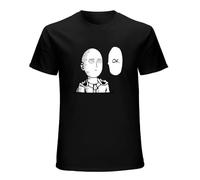 Parlede Fkyceun Men's One - Punch Man Ok Tee 100% Cotton Short Sleeve T-Shirt Black S