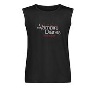 Parlede Man Vampire Diares Love Embrace Movie Horror TV Series Vampire Diary Men's Vests Tank Tops O-Neck 100% Cotton Undershirts Unisex Sleeveless T-Shirt S