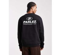 Parlez - Felpa nera con stampa del logo sulla schiena-Nero M