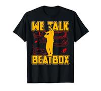 Parliamo Beatbox Music Old School Rap Microfono Beatboxer Maglietta