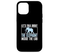 Parliamo dell'elefante dentro gli amanti della zoologia del laboratorio Custodia per iPhone 12/12 Pro