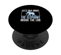 Parliamo dell'elefante dentro gli amanti della zoologia del laboratorio PopSockets PopGrip Adesivo