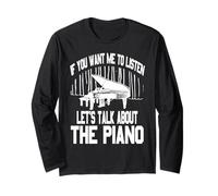 Parliamo di Pianoforte Se Vuoi Che Ascolto Battuta Maglia a Manica