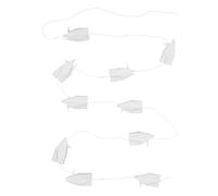 Parliky 10 Corde Ghirlanda Origami Gru di Carta Bianca Fili Decorazioni Appendibili per Matrimoni Shower e Feste Compleanno Addobbi Soffitto Facili da Installare e Riutilizzabili