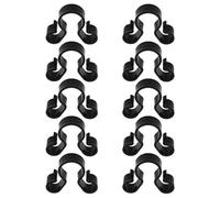 Parliky 10 Pezzi Clip per Bottiglia Nero in Plastica Doppio Foro | Feste e Matrimoni, Facile da Pulire, Uso Multiuso, Accessori per Party e Decorazioni