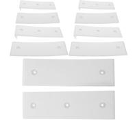 Parliky 10 Pezzi Slide Pad Scivolo per Rimorchio Barca Resistente alle Intemperie Supporto Scivolamento Liscio per Carico e Lancio Facile Adatto Accessori Rimorchio Nautico e Scafi di