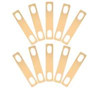 Parliky 10 Pezzi Spessori in Ottone da 0,2mm 0,5mm 1mm per Riparazione e Rinforzo Manico Chitarra Elettrica e Basso Compatibilità Ampia Design Discreto