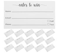 Parliky 100 pezzi Biglietti Lotteria Numerati Multiuso Schede Vuote per Voti e Iscrizioni Eventi Feste Comunità Cartoncini Piccoli per Raccogliere Informazioni per Sagre e Manifestazioni