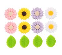 Parliky 12 Pezzi Blocca Punte in Silicone per Ferri da Maglia Copriferri Antiscivolo Leggeri e Flessibili Protezioni Portatili per Lavorare a Maglia per Uso Domestico e Professionale