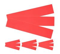 Parliky 12 Pezzi Floor Marker Set Rosso Segnaposto Antiscivolo per Linee di Confine Campo Sportivo Tappetini Piatto Rettangolari per Tennis Calcio Basket Allenamento Agilità