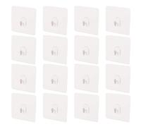 Parliky 12 pezzi Ganci Adesivi Trasparenti Ganci da Parete Autoadesivi Riutilizzabili per Cucina Bagno Ufficio Senza Traccia e Resistenti