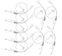 Parliky 12 Set Kit Ganci Regolabili per Binario Porta Quadri con Cavo Trasparente e Filo d Acciaio per Galleria d Arte e Esposizioni Domestiche e Ufficio