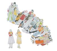 Parliky 120 Pezzi Adesivi per Diario e Scrapbooking Ragazza Forniture per Album Fai da Te Carta Resistente Decorazioni Multiuso per Album Biglietti e Buste Set Adesivi Creativi