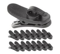 Parliky 15 pezzi Clip Microfono Plastica Morsetti Flessibili per Cavi Auricolari Accessori Microfono Leggeri e Resistenti per Riunioni Presentazioni e Registrazioni