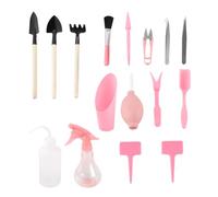 Parliky 16 pezzi Strumenti per Giardinaggio Kit Portatile per Piante Include Cesoie Palette Spruzzatore e Accessori per Professionale e Rosa