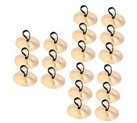 Parliky 18 Pollici Piatto Delle Dita Zille Delle Dita Piatto a Percussione Strumento Musicale a Percussione Ritmica Cembalo Di Oggetti Di Scena Danzanti Piatti Da Dito Per Bambini Golden