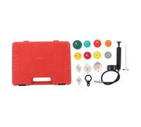 Parliky 1set Kit Tester Pressione Radiatore Rilevatore Perdite Impianto Raffreddamento Auto Strumento Riparazione Pressione Refrigerante Leggero e Portatile per Auto e Camion