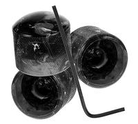 Parliky 1set Manopole Per Potenziometro Chitarra Elettrica Pomelli Regolabili Plastica Nera Con Chiave Inclusa Facile Installazione e Resistente