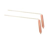 Parliky 2 Pezzi Bacchette Rabdomanzia in Rame Massiccio Leggere e Resistenti per Rilevazione Acqua Caccia Fantasmi e Localizzazione Tesori Strumento Multifunzionale di Alta Precisione