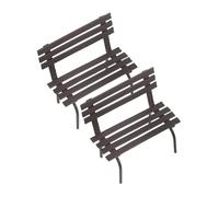 Parliky 2 Pezzi Miniatura da Parco in Stile Country per Decorazione Casa delle Bambole Arredamento Mini Giardino Fatato per Scenografie e Modelli Table