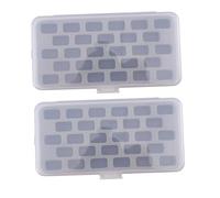 Parliky 2 Pezzi Organizer per Fili da Cucito con Scomparti Scatola Porta Spoletta Resistente con Inserto in Spugna Portatile e Appendiabile Contenitore Craft Storage per Macchine da