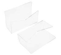 Parliky 2 Pezzi Organizzatore Di Posta In Acrilico Da Scrivania Per Ufficio Espositore Per Posta Espositore Per Lettere Supporto Per Scrivania Organizzatore Per