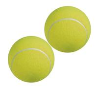 Parliky 2 pezzi Pallina Tennis Gonfiabile in Gomma Flessibile con Superficie in Flanella Giocattolo Gigante per Cani Ago per Gas