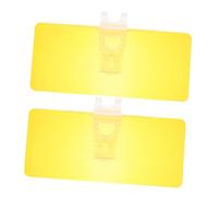 Parliky 2 Pezzi Specchio antiabbagliamento visiera parasole da sole per finestrino dell'auto estensore parasole per auto Sun Shield per parabrezza PC Giallo