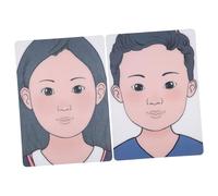 Parliky 2 Pezzi Tavoletta Pratica Trucco Viso Riutilizzabile in Plastica per Principianti Accessori per Esercitarsi Pittura Facciale e Trucco Volto Alta Durabilità e Realismo