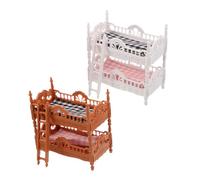 Parliky 2 Set Decorazione Simulata Con Materassi Per Camera Da Letto E Letti In Miniatura Creativi Per Raccontare Storie Scala Per Bambole Per Bambole E