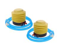 Parliky 2 Set Pompa Pedale Manuale per Palla Yoga e Anello da Nuoto, Efficiente e Portatile, con 4 Tappi e 2 Dispositivi per Rimuovere Tappi, per Uso Sportivo All'aperto