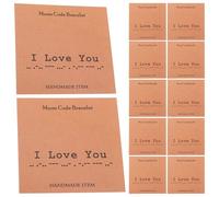 Parliky 20 Pezzi Di Carte Di Apprendimento Del Codice Morse Carta Di Anniversario Carta Romantica Speciale Messaggio D'Amore Biglietto Di Auguri Unico