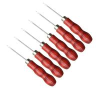 Parliky 20 Pezzi Kit da Cucito con Punteruoli Manico in Legno per Riparazioni Te Accessori Completi per Cucire Pelle Tende Tappeti e Tessuti Strumenti Manuali per Cucitura e Foratura