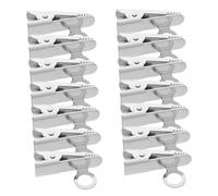 Parliky 20pezzi Clip per Microfono Lavalier Supporto Clip in Metallo Resistente Angolo Regolabile Compatibile la Maggior Parte dei Microfoni per Interviste Vlogging e Discorsi Pubblici
