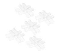 Parliky 20pezzi Scatola Trasparente in Plastica Per Penne Custodia Per Gomme e Puntine Da Disegno Per Ufficio Casa e Scuola Forma Quadrata Elegante