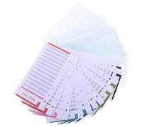 Parliky 24 pezzi Buste Trasparenti per Raccoglitori Inserti Budget in PVC Tasche con Cerniera per Fogli Sciolti Organizer Documenti Finanziari