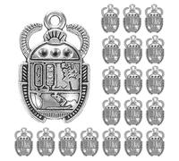 Parliky 25pezzi Ciondolo a Forma di Coleottero Egiziano in Metallo Pz Ciondoli per Collane e Braccialetti Portachiavi Fai da Te Accessori per Creazione di Gioielli Vintage