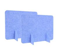 Parliky 2pcs Pannelli Separatore Scrivania in Feltro Leggero e Acustico, Divisori Privacy da Tavolo Portatili con Piedini di Supporto, Riduzione Rumore per Ufficio, Scuola e Casa, 30x40 cm