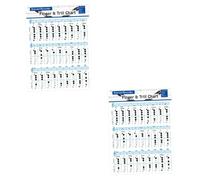 Parliky 2pezzi Bass Recorder Finger Chart Per Chitarra e Flauto Diagrammi Spessa e Resistente Per Principianti e Musicisti