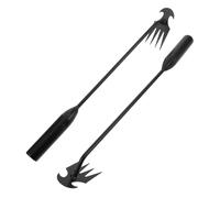 Parliky 2pezzi Kit Attrezzi Per Diserbo Manuale Estirpatore Per Erbacce Con Impugnatura Ergonomica Da in Acciaio Inossidabile Per Rimozione Precisa Delle Erbacce e Del Terreno