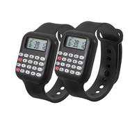 Parliky 2pezzi Orologio Calcolatrice Digitale Per Ragazzo Ragazza Orologio Elettronico Multifunzionale Con Calcolatrice Design Cartoon Interattivo e Facile Da Usare Per Ragazzi e Ragazze p