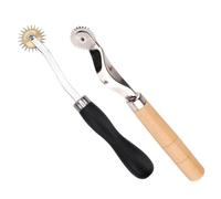 Parliky 2pezzi Ruota per Tracciare Professionale da Rotella per Cucire Artigianale Punta a Ago per Marcatura Punti Distanziatore Pratico per Tessuti