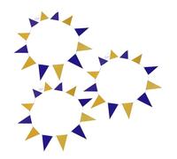 Parliky 3 Pezzi Bandiera Del Partito Triangolare Banner Bandiere Banner Stendardi Stendardi Bandiere Multicolori Forniture Per Feste Decorazioni Per Feste