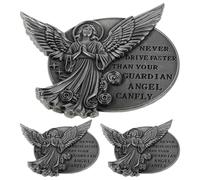 Parliky 3 Pezzi Clip Parasole Auto Angelo Custode Accessorio Teen per Sicurezza in Viaggio Decorazione Elegante con Estensioni Regalo Protettivo per Genitori e Guidatori