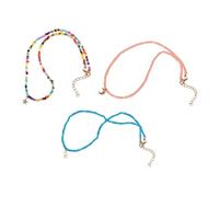 Parliky 3 pezzi Collane per Perline Colorate Decorazioni da Collo Singolo Gioielli Leggeri e Comodi per Ragazze e Ragazzi Regalo per Feste e Compleanni