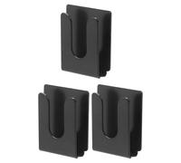 Parliky 3 Pezzi Supporto Microfono Radio Cb in Metallo Gancio Auto e Moto Robusto Antivibrazione per Microfono Wireless Montaggio Saldo e Compatto per Uso Quotidiano