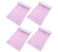 Parliky 4 Pezzi Blocco Ricevute per Piccole Imprese 2 Parti senza Carbonio in Carta con Tracciamento Ordini e Risoluzione Controversie per Boutique Artigianali