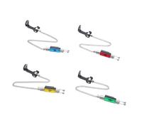 Parliky 4 Pezzi Fishing Bite Alarm Swingers Clip Tensionatore Catena Senza Luce Indicatori Silenziosi per Canna da Pesca Materiali Resistenti e Facili da Installare per Pescatori Outdoor