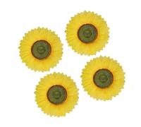 Parliky 4 Pezzi Girasoli Artificiali da 20 CM Tenendo un Fiore per Ballare Ornamento Decorativo per Feste e Spettacoli Fiore in Mano Simulazione Girasole per Casa Ufficio e Matrimoni